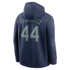 Navy Julio Rodríguez Seattle Mariners Nike Player Name & Number Club Fleece Pullover Hoodie