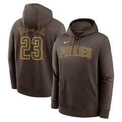 Brown Fernando Tatis Jr. San Diego Padres Nike Player Name & Number Club Fleece Pullover Hoodie
