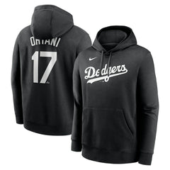 Black Shohei Ohtani Los Angeles Dodgers Nike Player Name & Number Club Fleece Pullover Hoodie