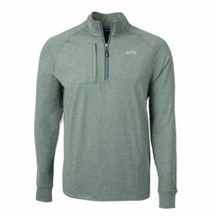 Cutter & Buck Primary Logo Adapt Eco Knit Quarter-Zip Top - New York Jets Tops