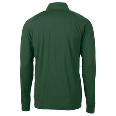 Cutter & Buck Helmet Adapt Eco Knit Stretch Recycled Quarter-Zip Top - New York Jets Tops