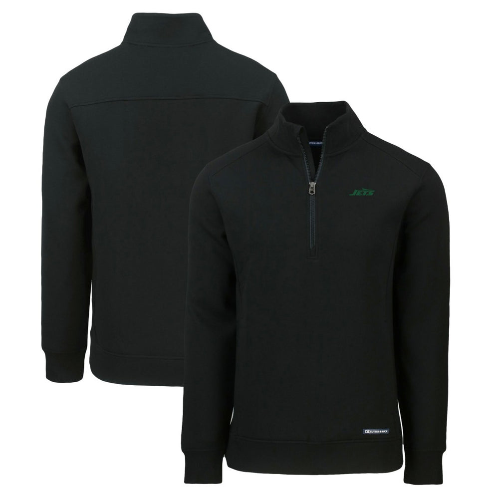Cutter & Buck Primary Logo Roam Eco Recycled Quarter-Zip Pullover Top - New York Jets Pullover