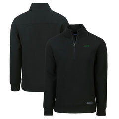 Cutter & Buck Primary Logo Roam Eco Recycled Quarter-Zip Pullover Top - New York Jets Pullover