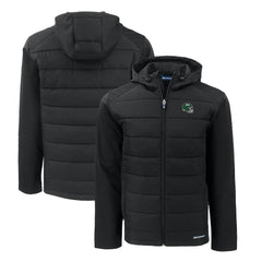 Cutter & Buck Big & Tall Helmet Evoke Hybrid Eco Softshell Recycled Full-Zip Hoodie Jacket - New York Jets Hoodies
