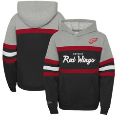 NHL Detroit Red Wings Mitchell & Ness Youth Head Coach Pullover Hoodie