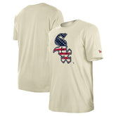 Cream Chicago White Sox New Era Americana Flag Fill T-Shirt