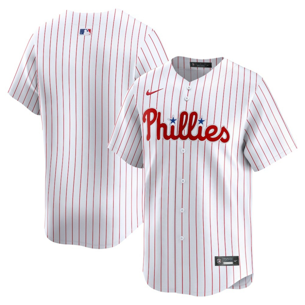 White Philadelphia Phillies Nike Home Limited Jersey