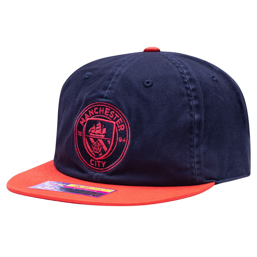 Manchester City Fan Ink Wander Snapback Hat