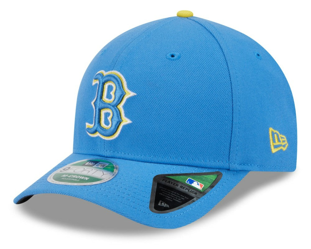 Light Blue Boston Red Sox New Era Player Replica 9FORTY Adjustable Hat