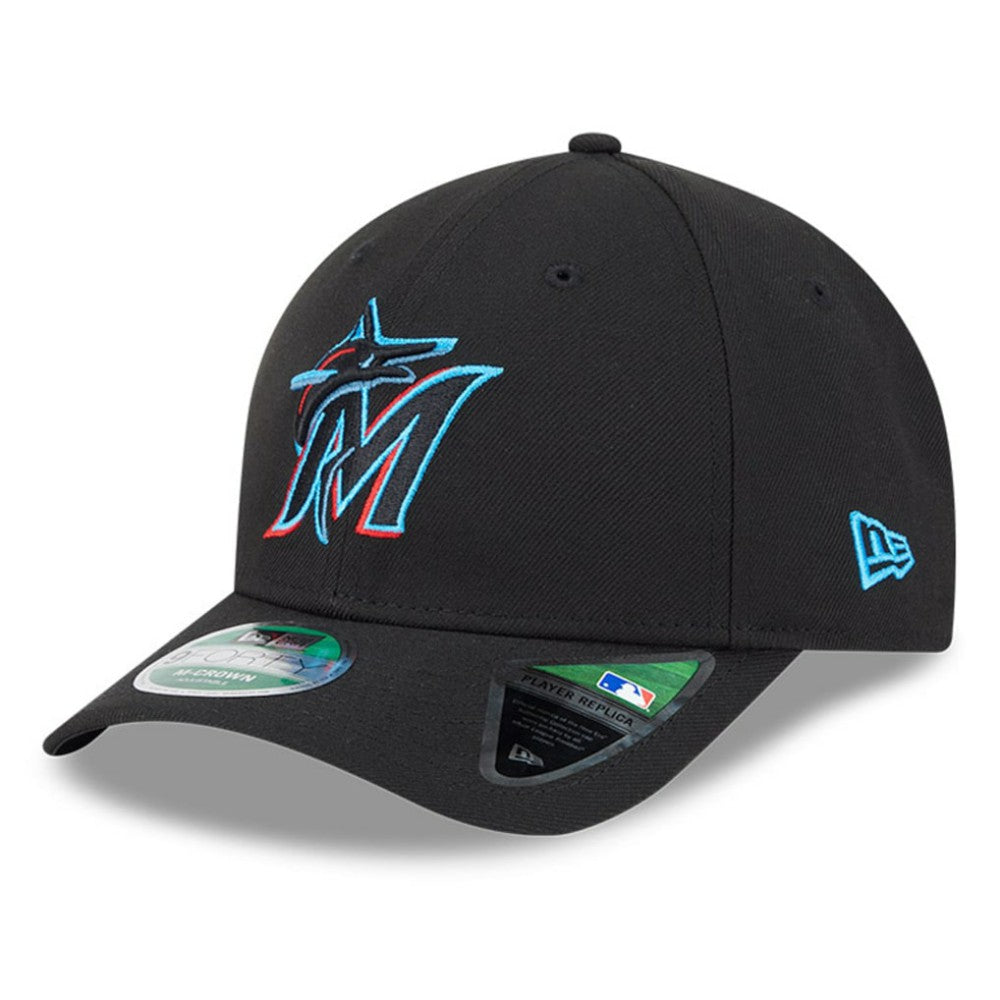 Black Miami Marlins New Era Player Replica 9FORTY Adjustable Hat