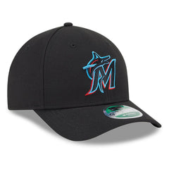 Black Miami Marlins New Era Player Replica 9FORTY Adjustable Hat