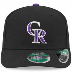 Black Colorado Rockies New Era Player Replica 9SEVENTY Adjustable Hat