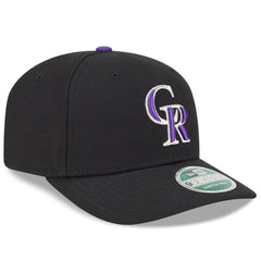 Black Colorado Rockies New Era Player Replica 9SEVENTY Adjustable Hat