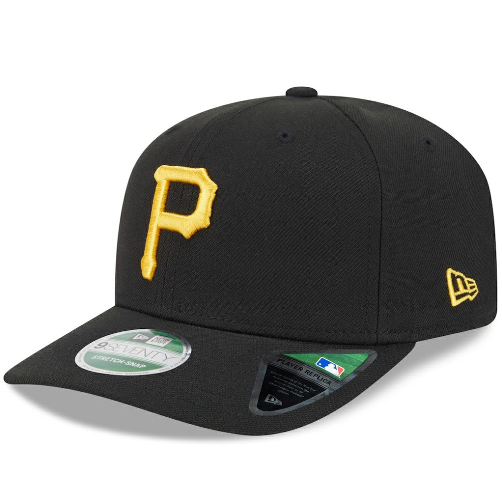 Black Pittsburgh Pirates New Era Player Replica 9SEVENTY Adjustable Hat