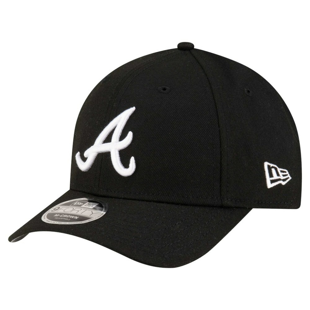 Black Atlanta Braves New Era Player Replica 9FORTY Adjustable Hat