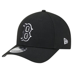 Black Boston Red Sox New Era Player Replica 9FORTY Adjustable Hat
