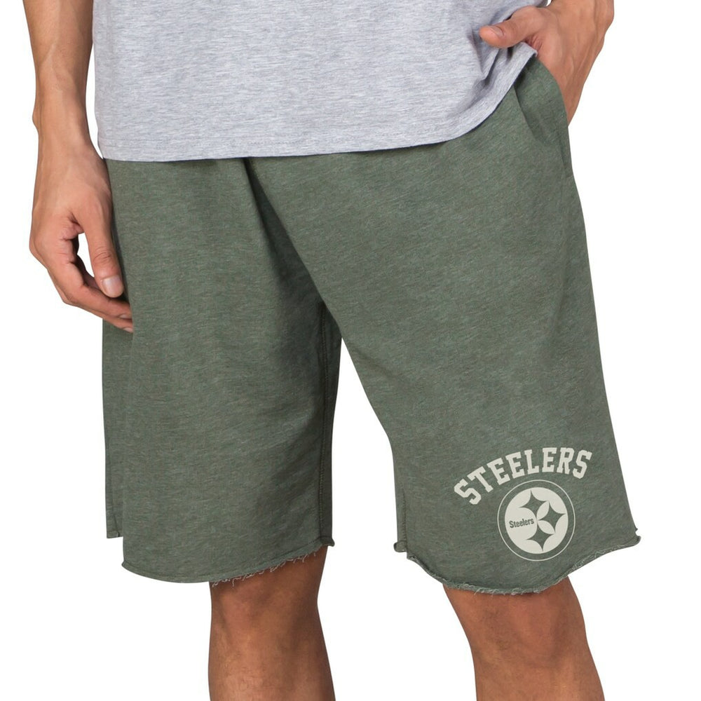 Concepts Sport Mainstream Tri-Blend Shorts - Pittsburgh Steelers Shorts
