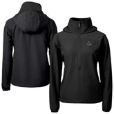Black Boston Red Sox Cutter & Buck Women's Charter Eco Recycled Half-Zip Anorak Jacket