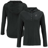Black Arizona Diamondbacks Cutter & Buck Women's Coastline Epic Comfort Eco Recycled Raglan Long Sleeve Hoodie T-Shirt
