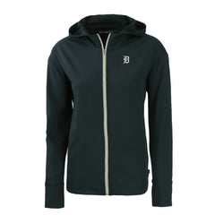 Navy Detroit Tigers Cutter & Buck Women's Daybreak Eco Recycled Full-Zip Hoodie