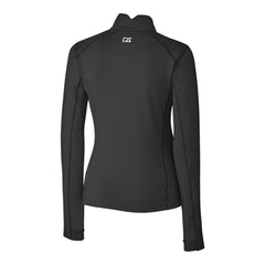 Black Minnesota Twins Cutter & Buck Women's Traverse Stretch Quarter-Zip Pullover Top