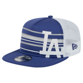 Royal Los Angeles Dodgers New Era 9FIFTY A-Frame Trucker Snapback Hat
