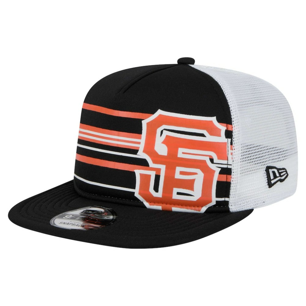 Black San Francisco Giants New Era 9FIFTY A-Frame Trucker Snapback Hat