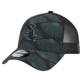 Black Chicago White Sox New Era 9FORTY A-Frame Trucker Adjustable Hat