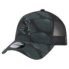 Black Chicago White Sox New Era 9FORTY A-Frame Trucker Adjustable Hat