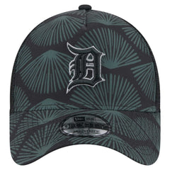 Black Detroit Tigers New Era 9FORTY A-Frame Trucker Adjustable Hat