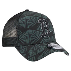 Black Boston Red Sox New Era 9FORTY A-Frame Trucker Adjustable Hat