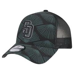 Black San Diego Padres New Era 9FORTY A-Frame Trucker Adjustable Hat