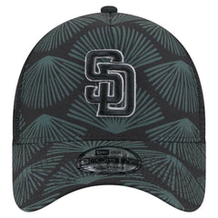 Black San Diego Padres New Era 9FORTY A-Frame Trucker Adjustable Hat