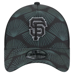 Black San Francisco Giants New Era 9FORTY A-Frame Trucker Adjustable Hat
