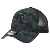 Black Philadelphia Phillies New Era 9FORTY A-Frame Trucker Adjustable Hat