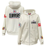 LA Clippers Jeff Hamilton Vegan Leather Full-Zip Hoodie