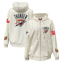 Oklahoma City Thunder Jeff Hamilton Vegan Leather Full-Zip Hoodie
