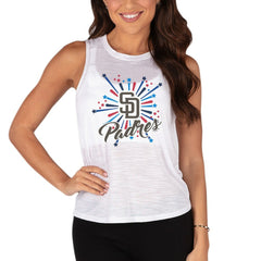 White San Diego Padres Concepts Sport Women's Infuse Tank Top