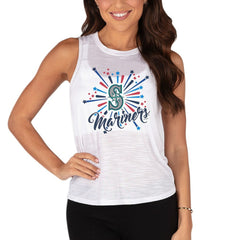 White Seattle Mariners Concepts Sport Women's Infuse Tank Top