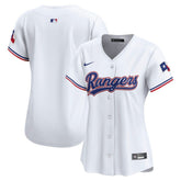 White Texas Rangers Nike Women's Home Limited Jersey