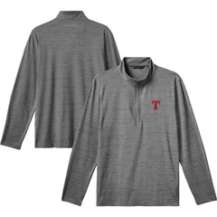 Gray Texas Rangers TravisMathew The Heater Quarter-Zip Pullover Top