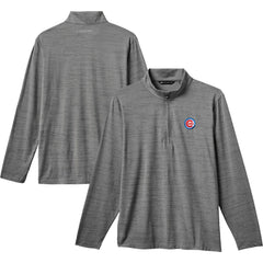 Gray Chicago Cubs TravisMathew The Heater Quarter-Zip Pullover Top