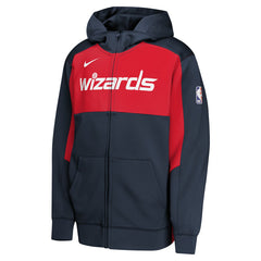 Nike Washington Wizards Youth Authentic On-Court Showtime Performance Full-Zip Hoodie