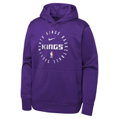 Nike Sacramento Kings Youth Performance Practice Spotlight Pullover Hoodie