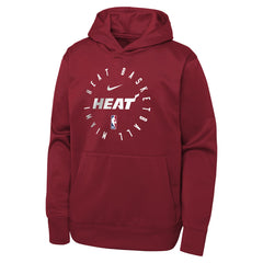 Nike Miami Heat Youth Performance Practice Spotlight Pullover Hoodie