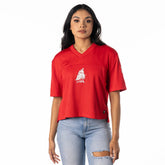 The Wild Collective Women's Alternate V-Neck Fashion Jersey T-Shirt - Tampa Bay Buccaneers T-shirts