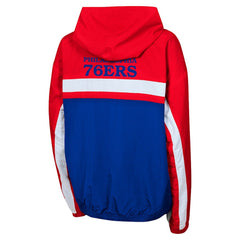 Philadelphia 76ers Youth Headliner Windbreaker Full-Zip Hoodie Jacket
