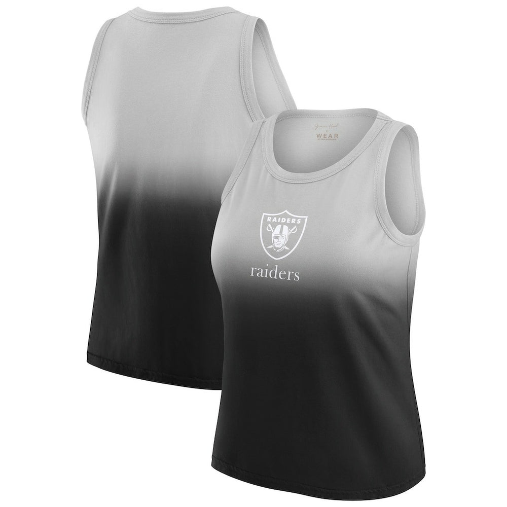 WEAR by Erin Andrews x Gracie Hunt Women's Ombre Tank Top - Las Vegas Raiders Tops