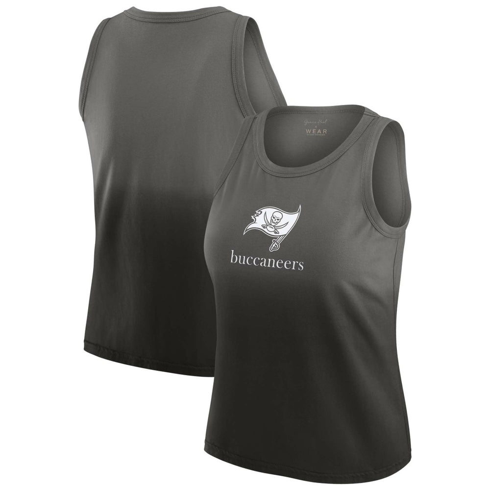 WEAR by Erin Andrews x Gracie Hunt Women's Ombre Tank Top - Tampa Bay Buccaneers Tops