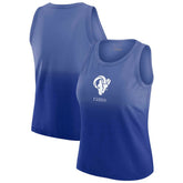 WEAR by Erin Andrews x Gracie Hunt Women's Ombre Tank Top - Los Angeles Rams Tops